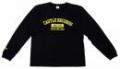 【CP対象】 CASTLE-RECORDS LONG T-shirts “college” (BLACK x YELLOW)
