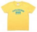 【CP対象】 CASTLE-RECORDS Kids T-shirts “college” (BANANA x BLUE)