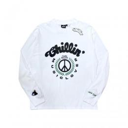 Chillin' × Castle Records / "MUSIC LOVER" LONG T-shirts (WHITE)