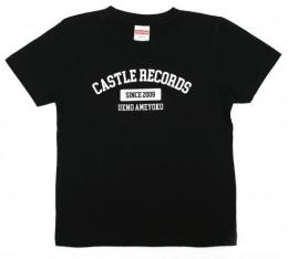 【￥↓】 CASTLE-RECORDS Kids T-shirts “college” (NAVY x WHITE)