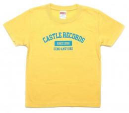 【￥↓】 CASTLE-RECORDS Kids T-shirts “college” (BANANA x BLUE)