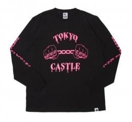 TOKYO DT CASTLE LONG T-shirts (BLACK x PINK)